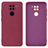 Силіконовий чохол для Xiaomi Redmi Note 9 Silicone Case Full Marsala