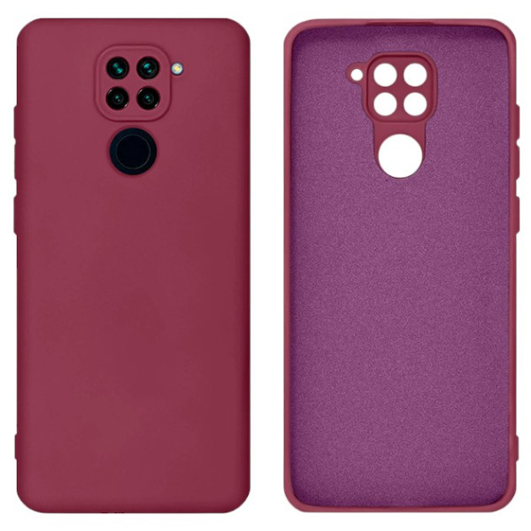 Силіконовий чохол для Xiaomi Redmi Note 9 Silicone Case Full Marsala