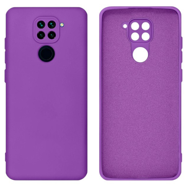 Силиконовый чехол для Xiaomi Redmi Note 9 Silicone Case Full Purple