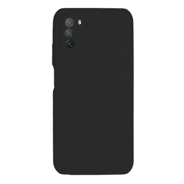 Силиконовый чехол для Xiaomi Poco M3 Silicone Case Full Black