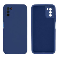 Силиконовый чехол для Xiaomi Poco M3 Silicone Case Full Dark Blue
