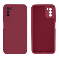 Силіконовий чохол для Xiaomi Poco M3 Silicone Case Full Marsala