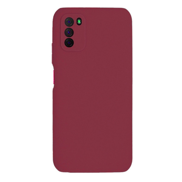 Силіконовий чохол для Xiaomi Poco M3 Silicone Case Full Marsala
