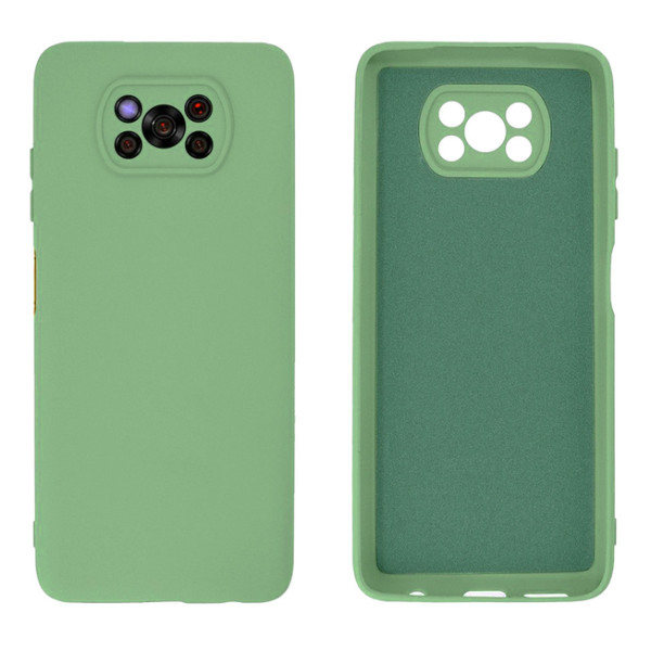 Силиконовый чехол для Xiaomi Poco X3/X3 Pro Silicone Case Full Mint