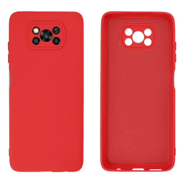 Силіконовий чохол для Xiaomi Poco X3/X3 Pro Silicone Case Full Red