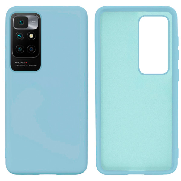 Силиконовый чехол для Xiaomi Redmi 10 Silicone Case Full Sky Blue