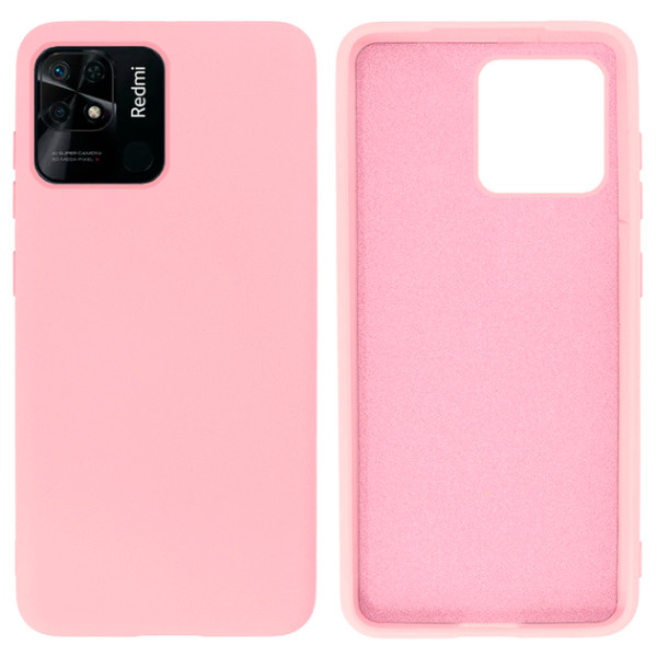 Силіконовий чохол для Xiaomi Redmi 10C Silicone Case Full Light Pink