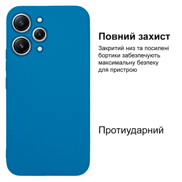 Силіконовий чохол для Xiaomi Redmi 12 Silicone Case Full Azure