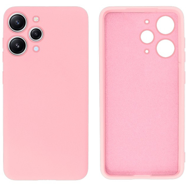 Силіконовий чохол для Xiaomi Redmi 12 Silicone Case Full Light Pink