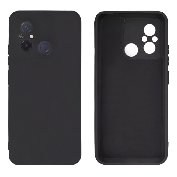 Силиконовый чехол для Xiaomi Redmi 12C Silicone Case Full Dark Grey