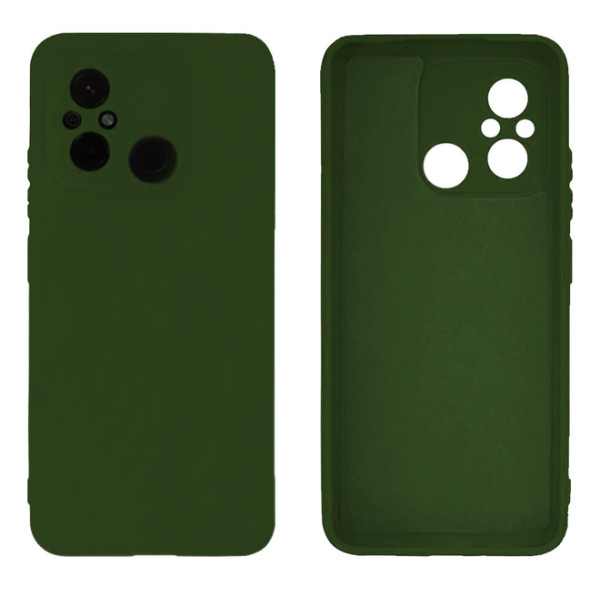Силиконовый чехол для Xiaomi Redmi 12C Silicone Case Full Forest Green