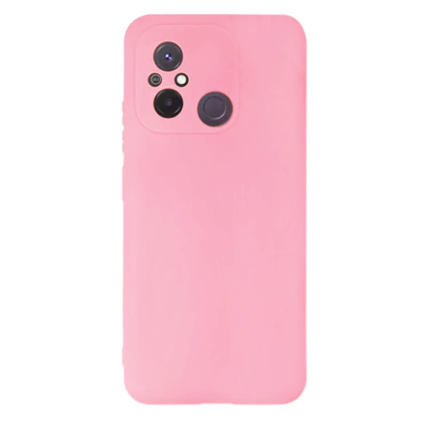 Силиконовый чехол для Xiaomi Redmi 12C Silicone Case Full Light Pink