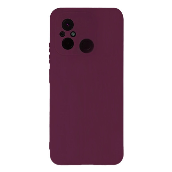 Силиконовый чехол для Xiaomi Redmi 12C Silicone Case Full Marsala