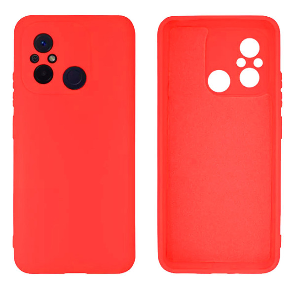 Силиконовый чехол для Xiaomi Redmi 12C Silicone Case Full Red