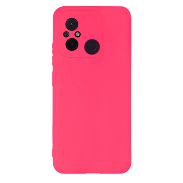 Силиконовый чехол для Xiaomi Redmi 12C Silicone Case Full Shiny Pink