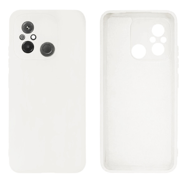 Силиконовый чехол для Xiaomi Redmi 12C Silicone Case Full White
