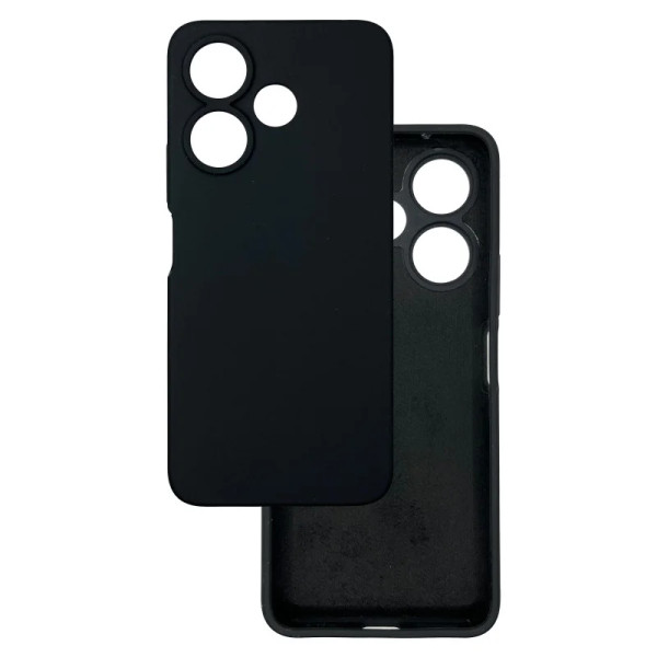 Силіконовий чохол для Xiaomi Redmi 13 / Poco M6 4G Silicone Case Full Black