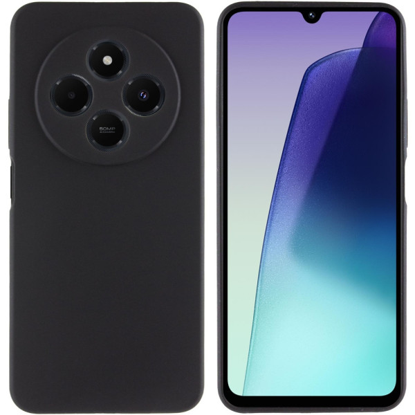 Силиконовый чехол для Xiaomi Redmi 14C / Poco C75 Silicone Case Full Black
