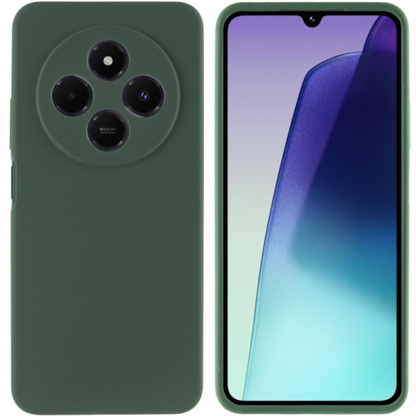 Силиконовый чехол для Xiaomi Redmi 14C / Poco C75 Silicone Case Full Forest Green