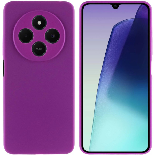 Силіконовий чохол для Xiaomi Redmi 14C / Poco C75 Silicone Case Full Purple