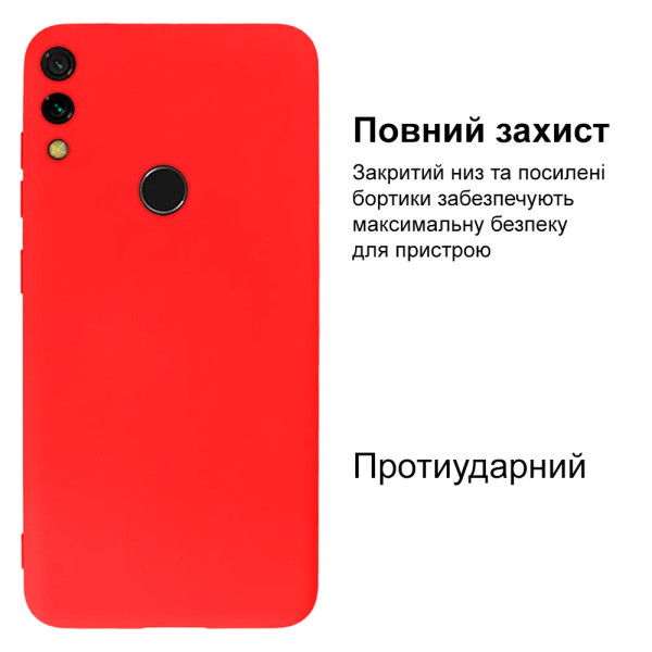 Силиконовый чехол для Xiaomi Redmi 7 Silicone Case Full Red