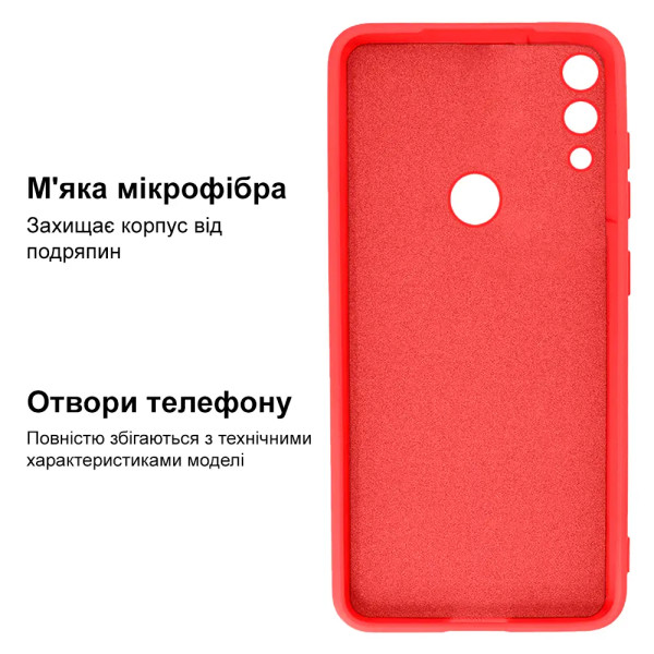 Силиконовый чехол для Xiaomi Redmi 7 Silicone Case Full Red