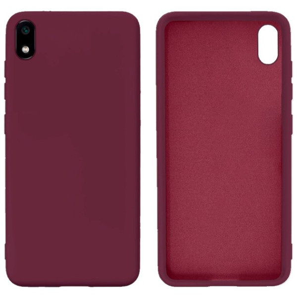 Силіконовий чохол для Xiaomi Redmi 7A Silicone Case Full Marsala