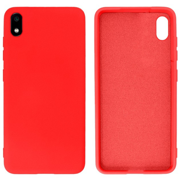 Силиконовый чехол для Xiaomi Redmi 7A Silicone Case Full Red