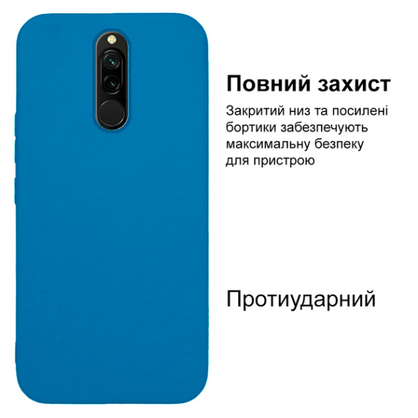 Силіконовий чохол для Xiaomi Redmi 8 Silicone Case Full Azure