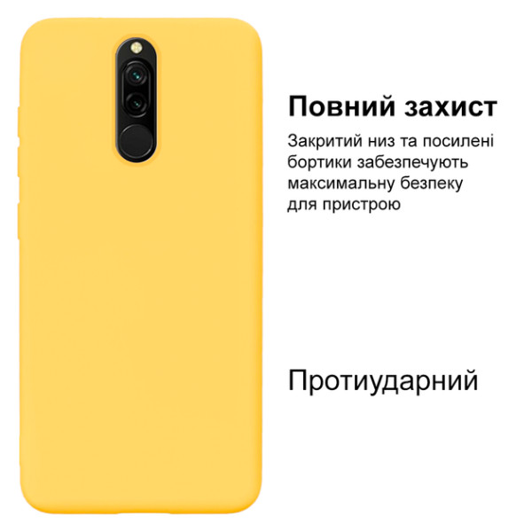 Силиконовый чехол для Xiaomi Redmi 8 Silicone Case Full Lemonade