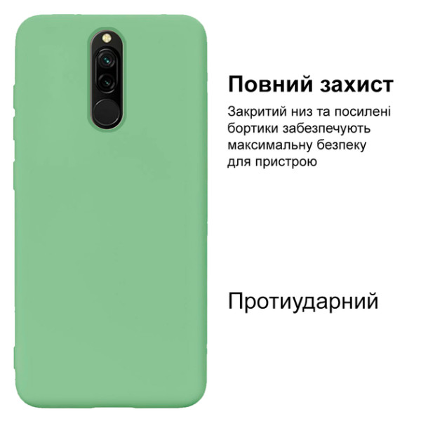 Силиконовый чехол для Xiaomi Redmi 8 Silicone Case Full Mint