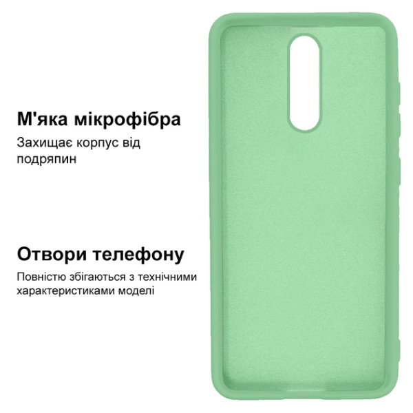 Силиконовый чехол для Xiaomi Redmi 8 Silicone Case Full Mint