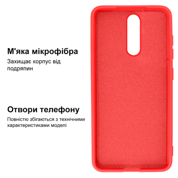 Силиконовый чехол для Xiaomi Redmi 8 Silicone Case Full Red