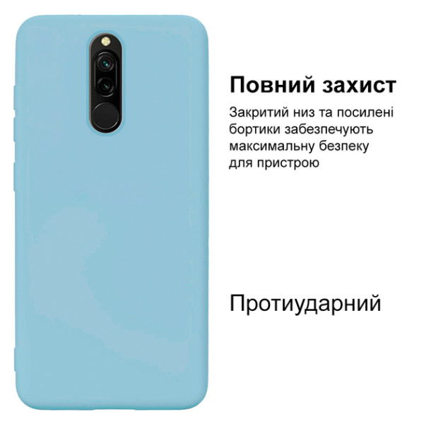 Силіконовий чохол для Xiaomi Redmi 8 Silicone Case Full Sky Blue