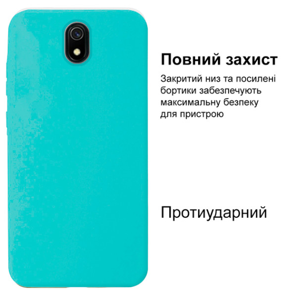 Силіконовий чохол для Xiaomi Redmi 8A Silicone Case Full Sea Blue