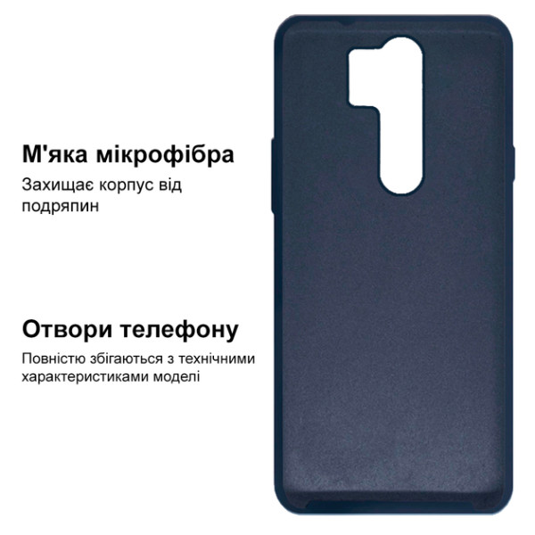 Силіконовий чохол для Xiaomi Redmi 9 Silicone Case Full Dark Blue