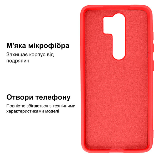 Силиконовый чехол для Xiaomi Redmi 9 Silicone Case Full Red