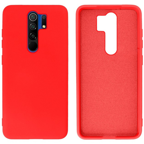 Силиконовый чехол для Xiaomi Redmi 9 Silicone Case Full Red