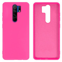 Силиконовый чехол для Xiaomi Redmi 9 Silicone Case Full Shiny Pink
