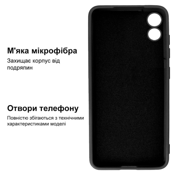 Силиконовый чехол для Xiaomi Redmi 9A Silicone Case Full Black