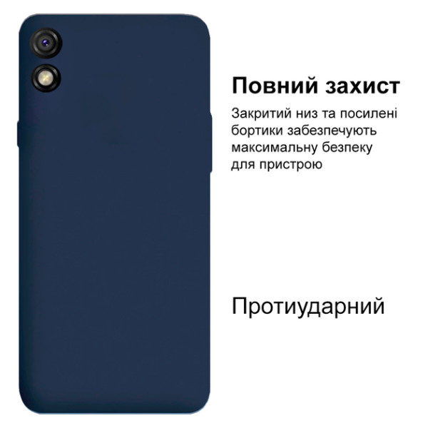 Силіконовий чохол для Xiaomi Redmi 9A Silicone Case Full Dark Blue