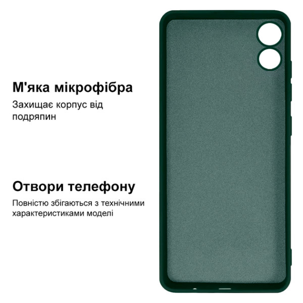 Силиконовый чехол для Xiaomi Redmi 9A Silicone Case Full Forest Green