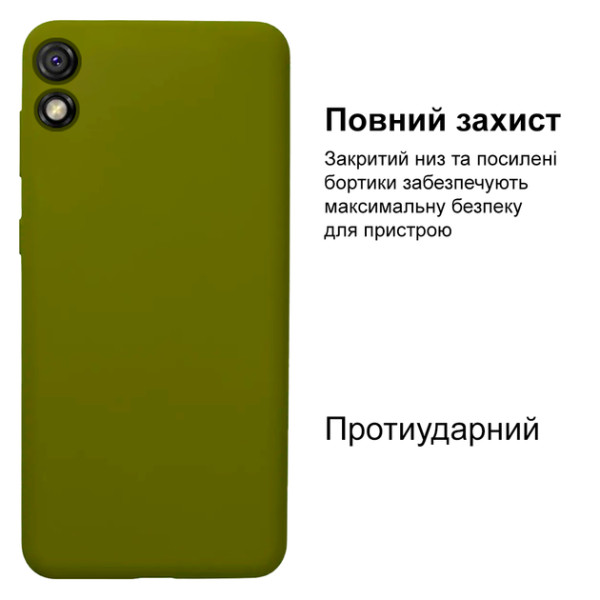 Силіконовий чохол для Xiaomi Redmi 9A Silicone Case Full Khaki
