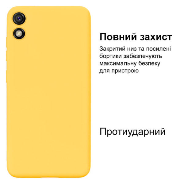 Силиконовый чехол для Xiaomi Redmi 9A Silicone Case Full Lemonade