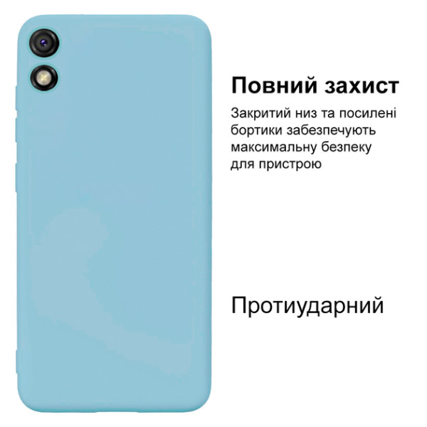 Силіконовий чохол для Xiaomi Redmi 9A Silicone Case Full Sky Blue