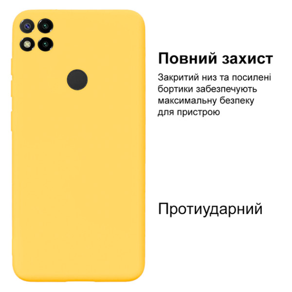 Силіконовий чохол для Xiaomi Redmi 9C Silicone Case Full Lemonade