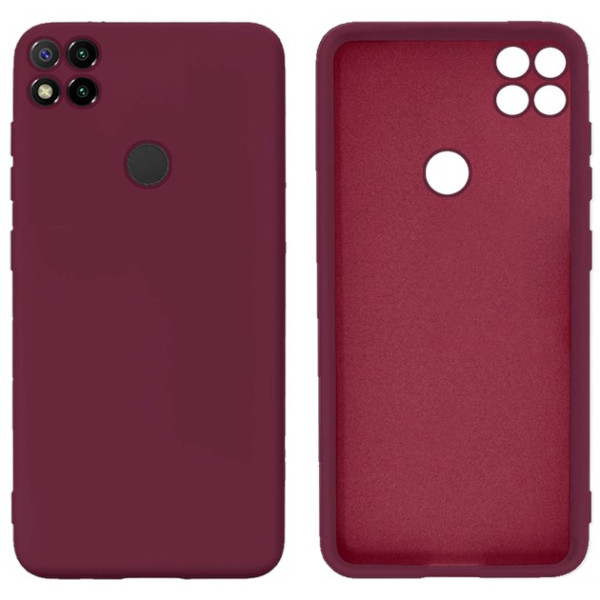 Силіконовий чохол для Xiaomi Redmi 9C Silicone Case Full Marsala