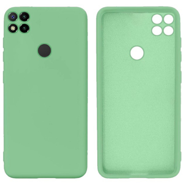 Силиконовый чехол для Xiaomi Redmi 9C Silicone Case Full Mint