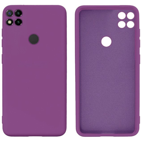 Силиконовый чехол для Xiaomi Redmi 9C Silicone Case Full Purple