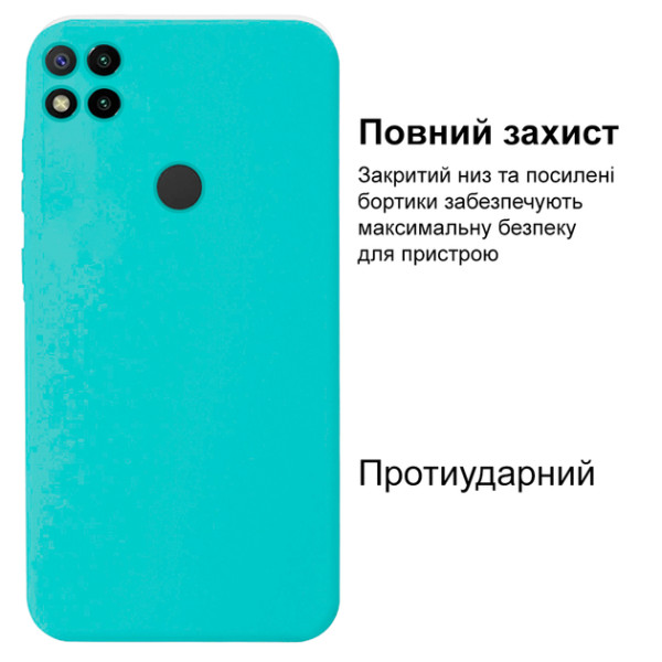 Силіконовий чохол для Xiaomi Redmi 9C Silicone Case Full Sea Blue